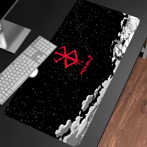 Mouse Pad Gaming Accessories Varmilo Keyboard Computer Mousepad Berserk Guts Anime Dywan Gamer 900X4