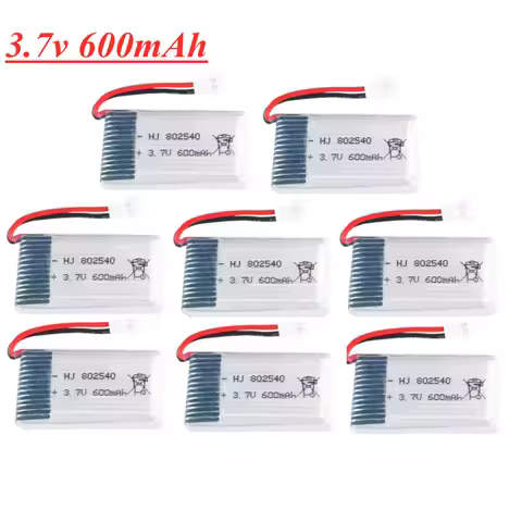 3.7V 600mAh 802540 Lipo Battery For SYMA X5C X5C-1 X5 H5C X5SW RC Quadcopter Spare Parts 3.7 V Drone
