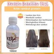 Original Brazilian Keratin Treatment 100ml Topeng Rambut Mengurangkan Keratin Rambut Merawat Melicin