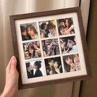 Jiugongge Solid Wood 48/24 Photo Frame Table Couple Gift y Puzzle Couple Polaroid Printing Commemora