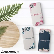 (SOFTCASE) BBN flower custom name protective case hp iphone ip 5 ip 6/6s ip 7/8 ip 6+ ip 7+/8+ ip x/