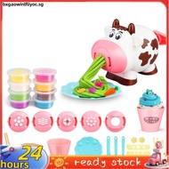 28Pcs Playdough Sets Play Dough Tools Kitchen Creations Noodle Toy Playset and Ice Cream Maker Machine Play Dough Kit