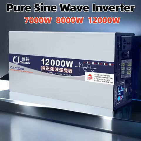 Pure Sine Wave Inverters 10000W 12000W Power Car Solar Inverter 12V 24V 48V 60V 72V to AC 110V 220V,
