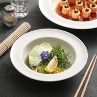 Straw hat plate, pasta plate, Western food bowl INS Internet celebrity special plate, pasta plate, p