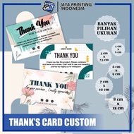 JPID Thank you card custom thank you card olshop/ thank you card souvenir/ thank you card aesthetic/