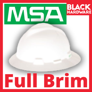 Black Hardware MSA Full Brim V Gard Protective PPE Impact Topi Keselamatan Safety Head Adjustable Ra