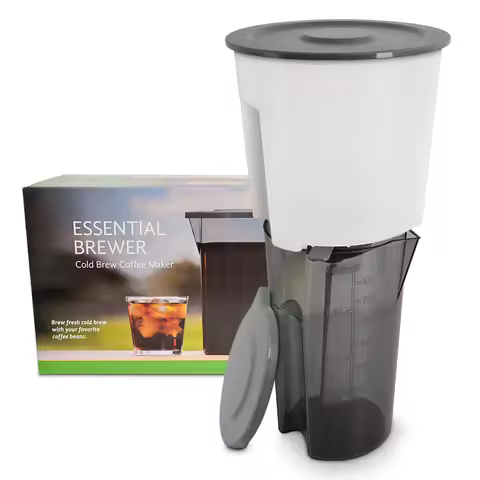 Portable Cold Brew Coffee Pot 1.9L Large Capacity Ice Drip Coffee Filter Pot Tea and Coffee Cold Bre