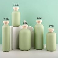 【Versatile】 200-500ml Avocado Green Plastic Shampoo Shower Gel Foaming Soap Dispensers Refillable Bottles Flip Cover Lotion Bottles