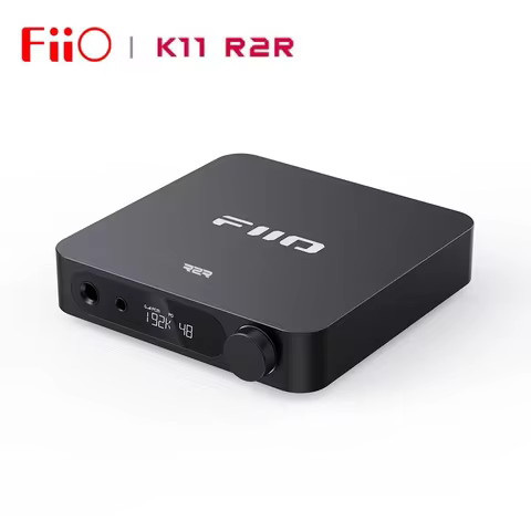 FiiO K11 R2R USB DAC Hi-Res Headphone Amplifier for PC Home Audio, 6.35mm Balanced 4.4mm, RCA, Coaxi