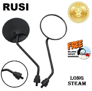 RUSI Korak 110 | Accessories Motorcycle Clear Side Mirror Long Stem Color Black | COD