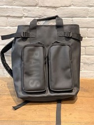 RAINS  Backpack Black Waterproof Tote Bag