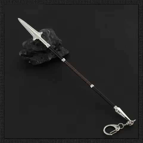 22cm Spear of Leonidas Kassandra Eivor Assassin's Odyssey Valhalla AC Game Peripheral Home Ornament 