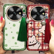 Tassel Bell Phone Case For Oukitel C59/C59Pro Cartoon Full wrap Dirt-resistant Graffiti Phone Pouch 