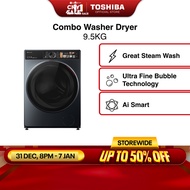 [Bulky] Toshiba TWD-T25BZU105MWS(MG) T25 Combo Washing Machine with Smart Control, 9.5kg