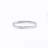 Star Jewelry แหวนเงินแท้ 92.5% แหวนเกลี้ยงขอบตัดตรง แหวนปลอกมีด แหวนเรียบขอบตัด ใส่เสริมดวง แก้เคล็ด