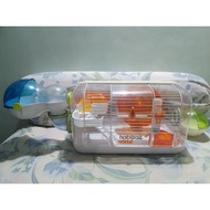 Habitrail Cristal Hamster Cage (42.5 x 28.5 x 24cm) + FREE Habitrail OVO Den + FREE Habitrail OVO Mi