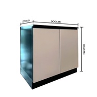 Aluminium Eco Kitchen Cabinet in Powder Coating Matte Black BC2B 90CM x 86CM x 57CM