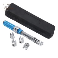 Spoke Torque Wrench 2-10 NM Motorcycle Spoke Wrench Set Steel Torque Wheel Spoke Spanner with Storag