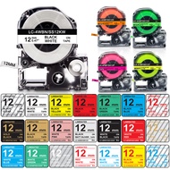 Compatible Epson Label Tapes 12mm For LW-300 LW-400 LW-600P LW-700 LC-4WB