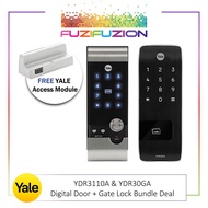 YALE YDR30GA &amp; YDR3110A Digital Gate &amp; Door Lock Bundle (FREE Yale Access Module)