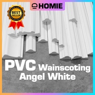 DIY wainscoting/Wainscoting PVC/keras/Angel White/8ft wainscoting/Deco Dinding rumah