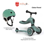 Scoot And Ride Highway Kick 1 2in1 Scooter For Toddler with Scoot And Ride Safety Kids Helmet Package | Oh Baby Store
