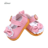 DELMER Doll Shoes Kids Toy DIY Doll Kpop Star Handmade Boots Cotton Doll 5.5cm Doll Leather Shoes