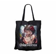 Tote bag infinite anime vtuber SAKAMATA CHLOE - HOLOLIVE JPN canvas material