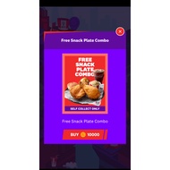 KFC Malaysia App K-Town Free Snack Plate and other Voucher (Dine-in or Takeaway only)