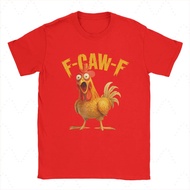 Summer Funny F Caw F Chicken Fcawf Chicken T-Shirt Men Funny Cotton Tee Shirt Crew Neck Short Sleeve