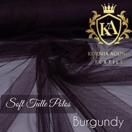 Kain Tile Polos Halus Jatuh Meteran Mewah Bahan Gamis Wanita Kekinian Soft Tulle Rok Tutu Dress Gaun