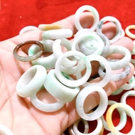 #สุ่มสี Jadeite Ring แหวนหยกพม่า แหวนหยกแท้ แหวนหยกธรรมชาติ (ราคาส่ง)