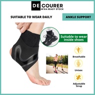 2 PCS Unisex Ankle Support Sports Foot Guard Adjustable Gear Injury Guard Gym Protective Pelindung Kaki Lutut Outdoor护脚腂