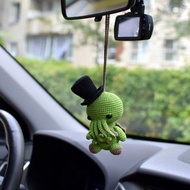 Cthulhu stuffed toy, Car mirror accessory, Cute car accessories