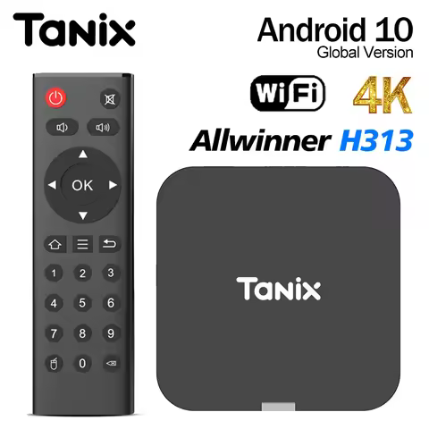 New Tanix TX1 Mini Android 10 Allwinner H313 Smart TV Box 2.4G Wifi 4K HD Set Top Box Media Player 1