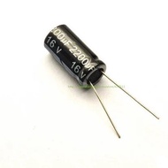 200pcs 2200uF 16V Radial Electrolytic Capacitor 16V2200UF 10*20MM