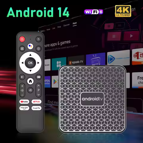 Android 14 TV Box Mortal T1 Mini TV Box 2GB 16GB 4K HDR Video Smart TV Box Wifi 6 BT5.X Media player