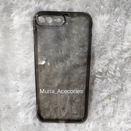 SOFTCASE CLEAR BLACK IPHONE 7 Plus /IPHONE 8 PULS SILIKON SPACE TPU