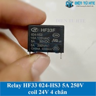 Relay HF33F 024-HS3 24V 4 pins 5A 250V HONGFA