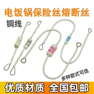 Rice Cooker Thermal Fuse 185 Degrees 10A15A20A250V Ceramic Extended Copper Wire Fuse Thermal Fuse