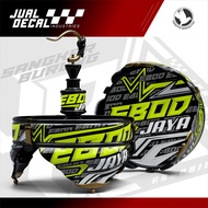 Stiker Sangkar EBOD JAYA GRAFIS Decal Tebok Lovebird Batman Pleci Variasi