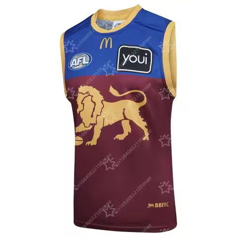 AFL Brisbane Lions 2025/2026 Official Replica Home Training Heritage Guernsey Men's Sleeveless Footb