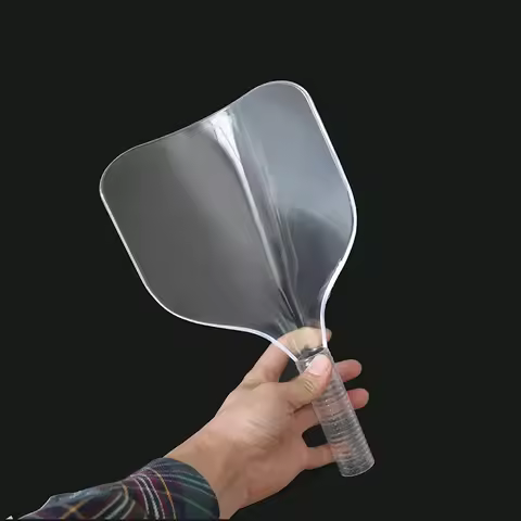 Salon Haircut Face Mask Hair Dyeing Protector Cover Reusable Handheld Hairspray Mask Professional Ba