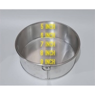 Loyang Kek Bulat 5, 6,7,8,9,10 inch loyang Bulat Removable base 5,6 7,8,9, 10 inch