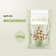 Nuts & Co Raw/Baked Extra Large Macadamias (whole) 300g Kacang Makadamia 夏威夷果 Halal Ready to Eat Sna