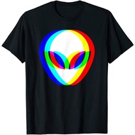 Alien Head Trippy Techno Rave Edm Music Festival T-Shirt