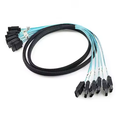 4/6 Pcs/Set Sata To Sata Cable 6 Ports/Set Date Cable Sata 7 Pin To Sata 7 Pin Sas Cable 6Gbps HDD S