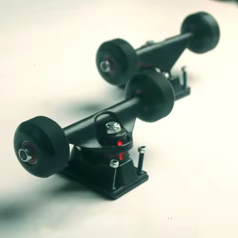2 Sets Skateboard Wheels Aluminum Alloy Skateboard Trucks Four-wheel Skateboard Support And Wheels P