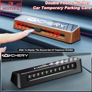 Chery Car Phone Number Card Plate Car Sticker Double Number Temporary Parking Card For Tiggo 5x 8 7 