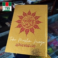 A4 Gold Quran, Tilawah Quran, Gold Cover, A4 Size